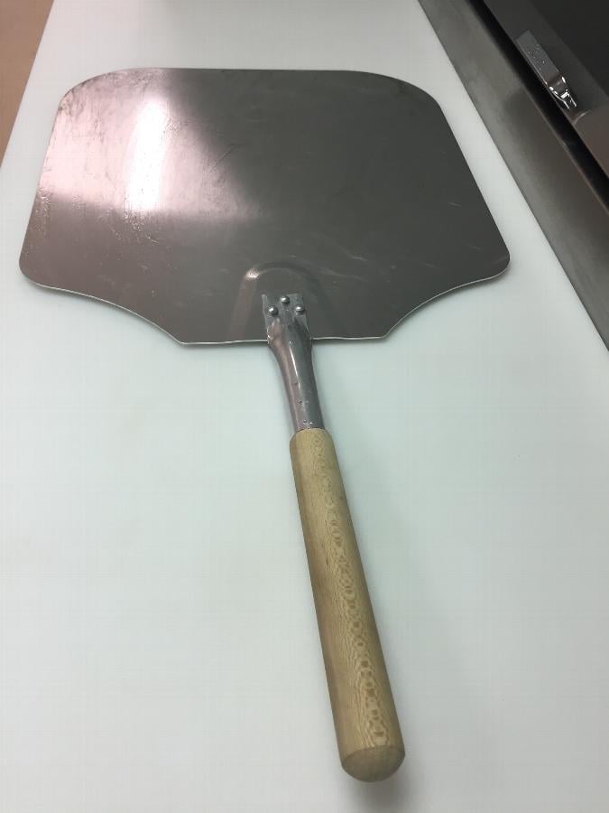American Metalcraft 3016 16" x 18" Aluminum Pizza Peel with 12" Wood Handle