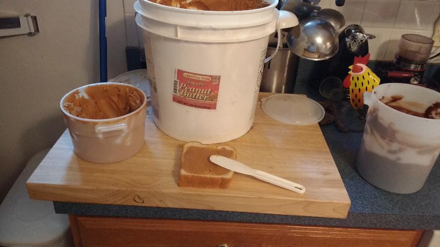 Bulk Smooth Peanut Butter 35 lb. Tub