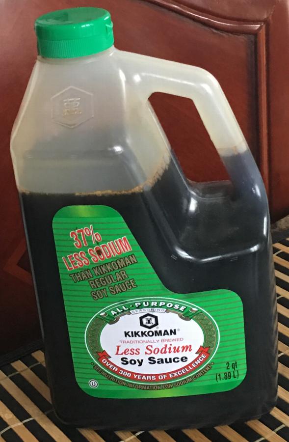 Kikkoman .5 Gallon Traditionally Brewed Less Sodium Soy Sauce