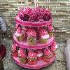 This stand fits over 36 cupcakes with room for a 6&quot; cake board/4&quot; cake or cake pops on top