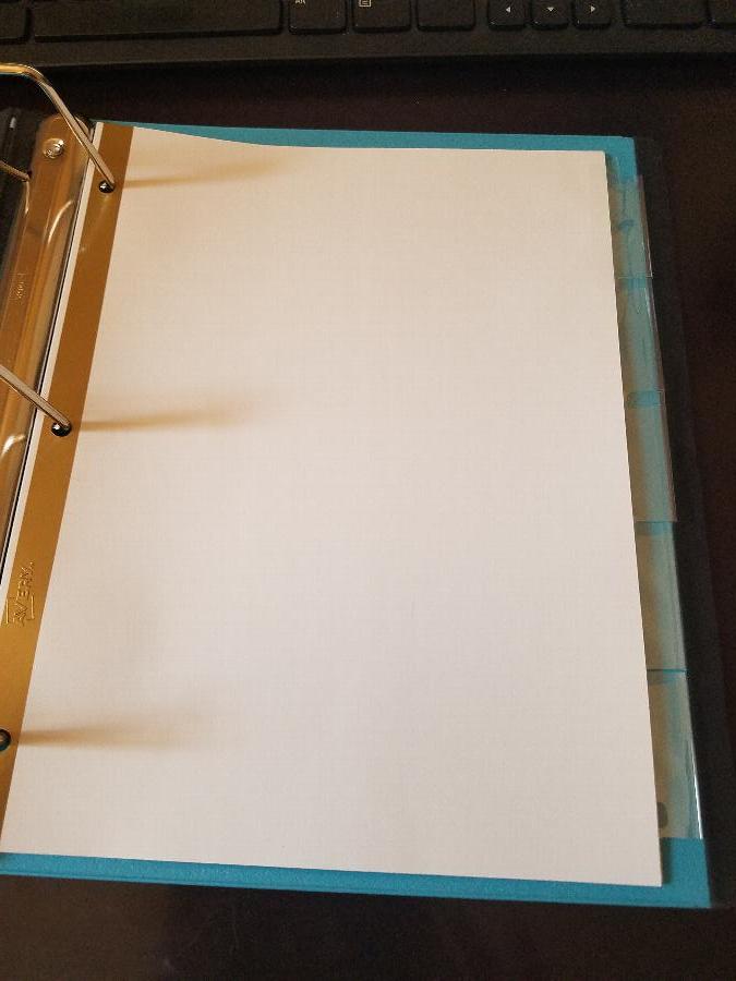 Avery 11122 Big Tab White Paper 5 Tab Clear Insertable Dividers