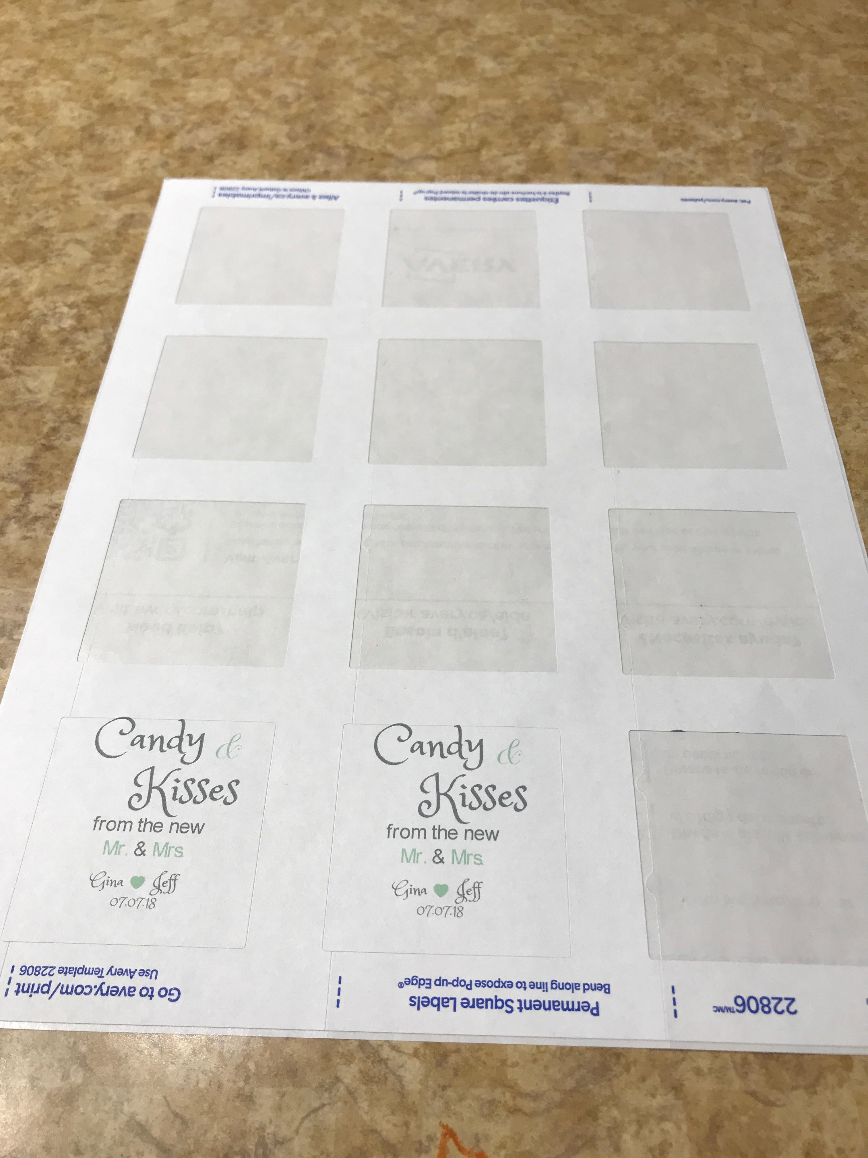 Avery 2X2 Square Labels Template