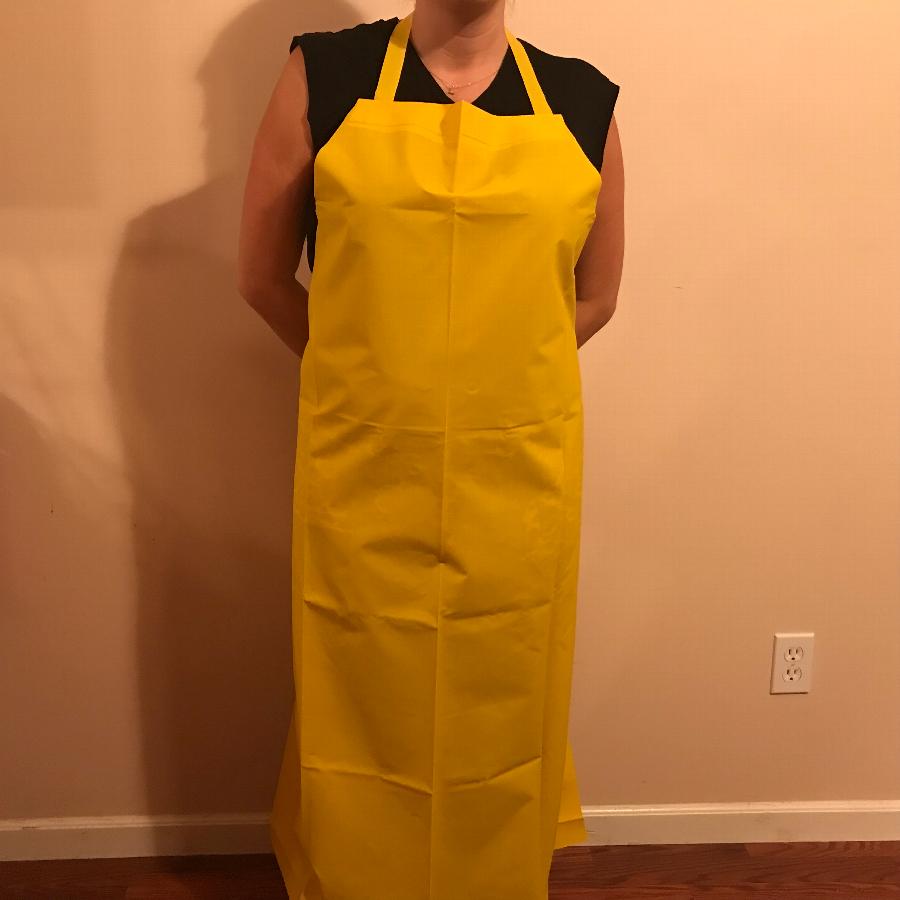 Yellow 14 Mil Polyester Dishwasher Apron 47"L x 35"W
