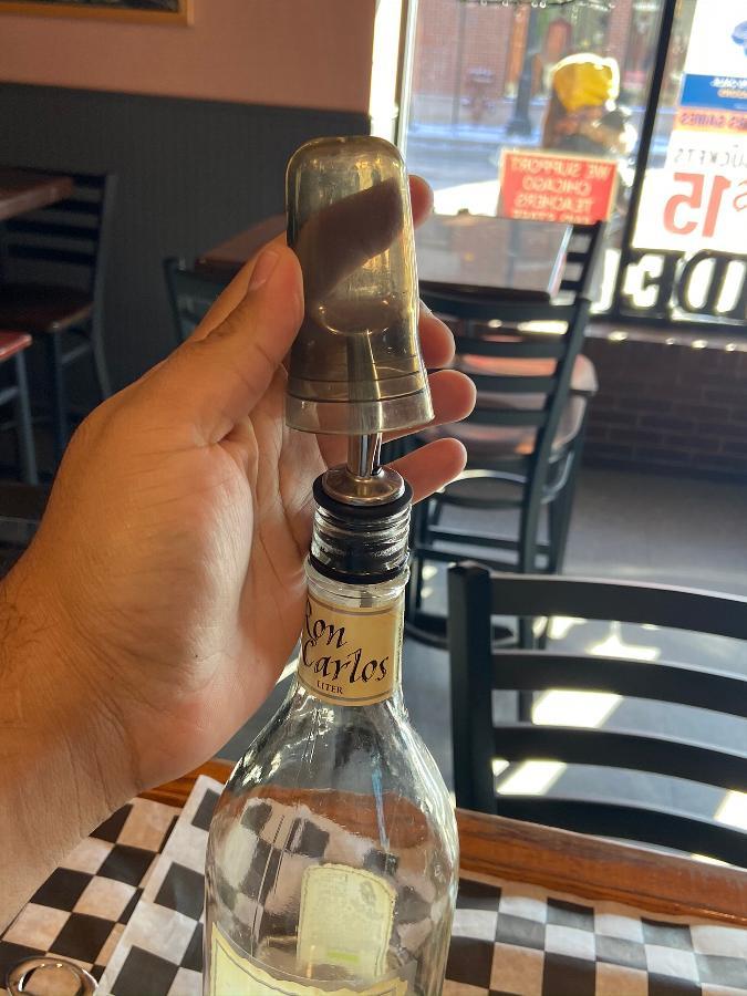 Choice Translucent Universal Liquor Pourer Cover 12/Pack