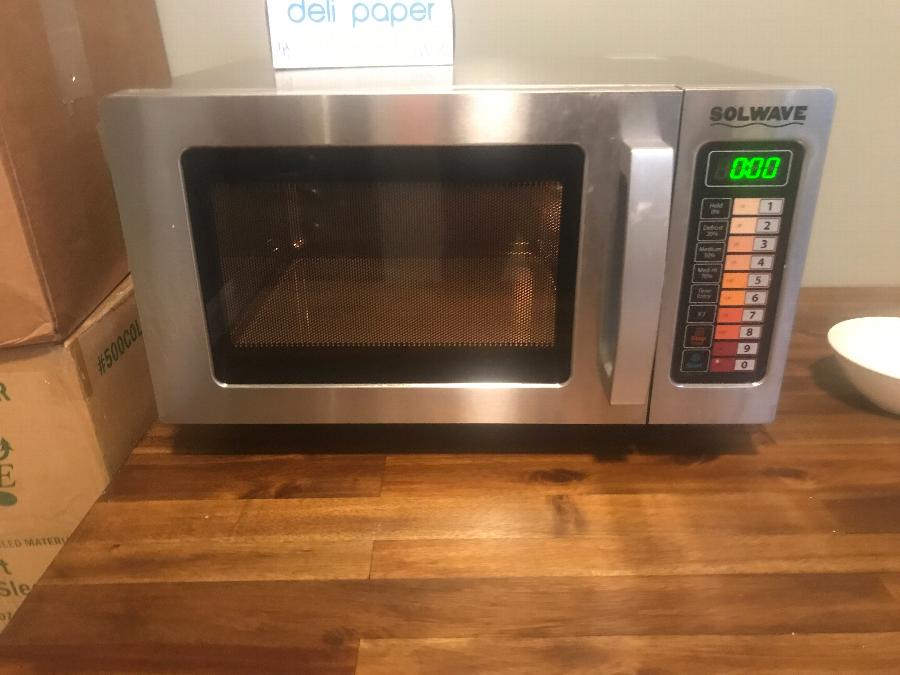 Solwave Stainless Steel Microwave 120V, 1000W