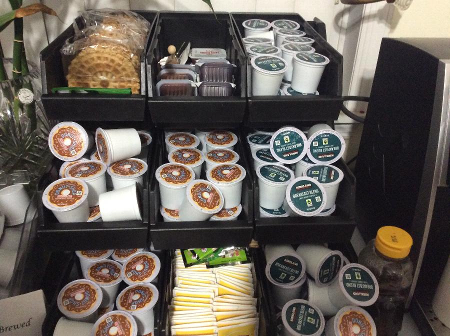 Cambro 9RS9110 Black Versa Self Serve Condiment Bin Stand Set with 3