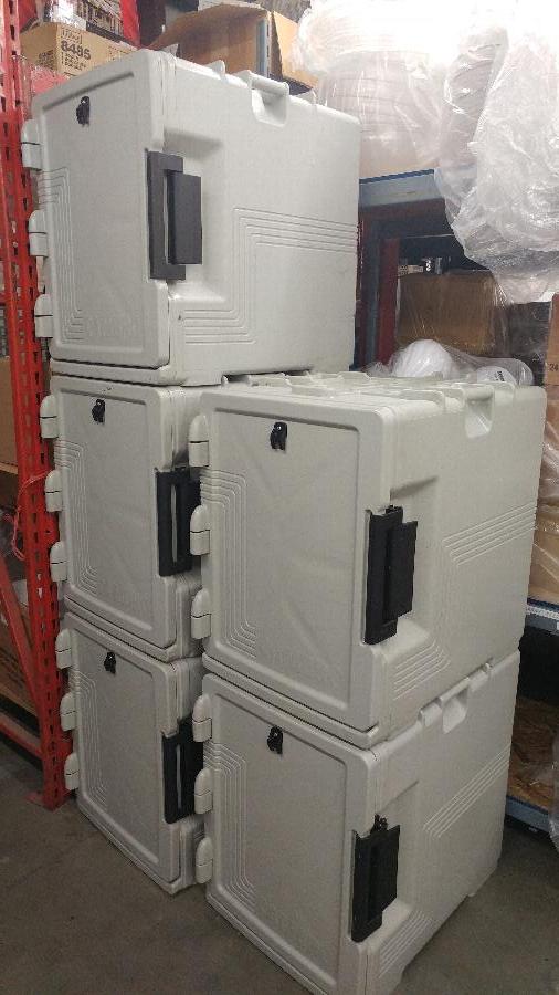 Cambro UPCS400480 Ultra Pan Carrier® S-Series Speckled Gray Front ...