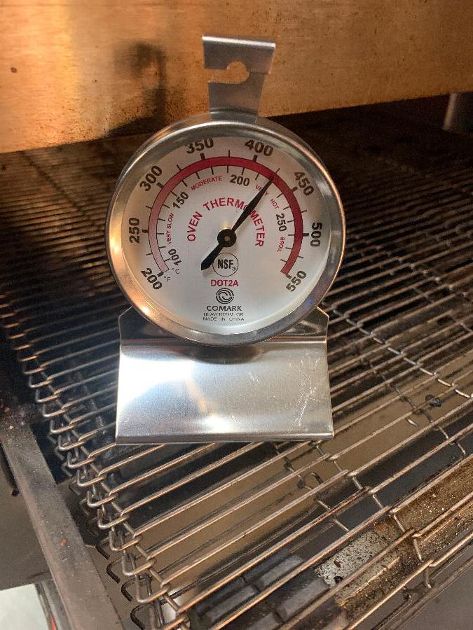 Large Dial Oven Thermometer – Stainless Steel Dual-Scale 50–300°C / 100–600°F For Baking, BBQ & Kitchen Use