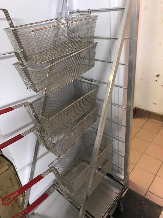 Channel FBR18 Mobile Fryer Basket Rack (18 Basket Capacity)