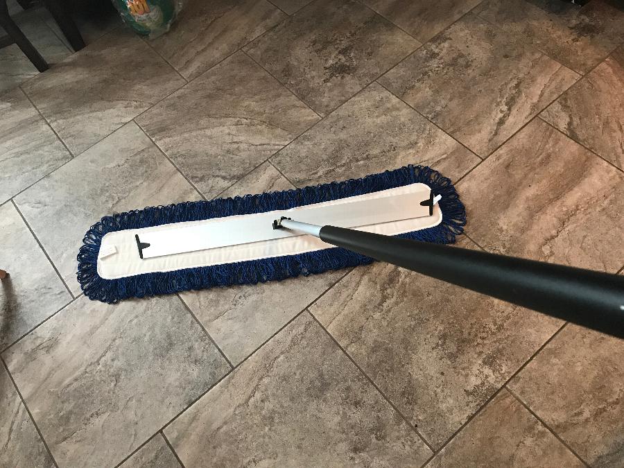 Knuckle Buster 3633537 36" Aluminum Velcro® Microfiber Mop Frame