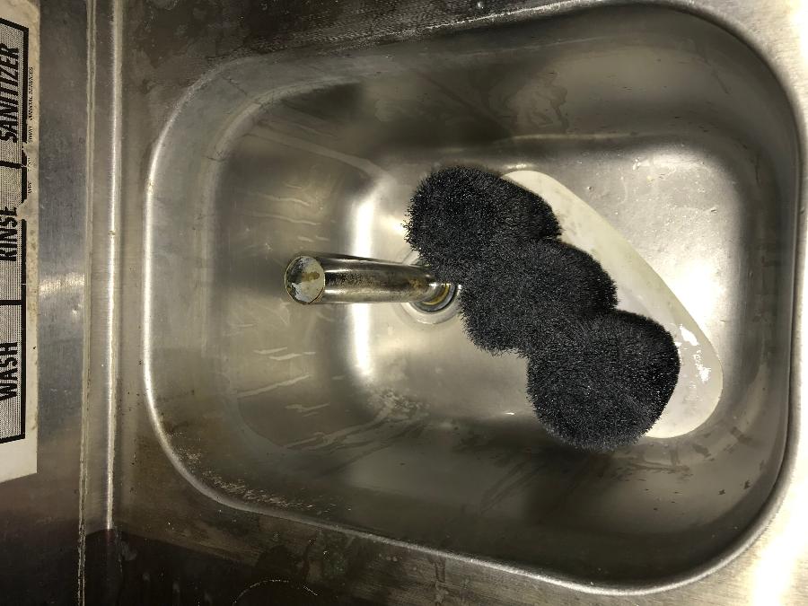 Noble Products Manual 8" Triple Bar Glass Washer