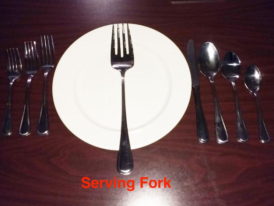 Serving Fork Regency Flatware Stainless Steel 11 1/2" Serving Fork