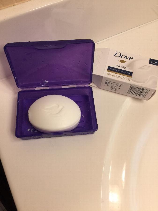 Dove CB126811 White 2.6 oz. Travel Size Beauty Bar Soap 36/Case