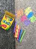 The 6 assorted colors fromthe Crayola Drawing Chalk set.