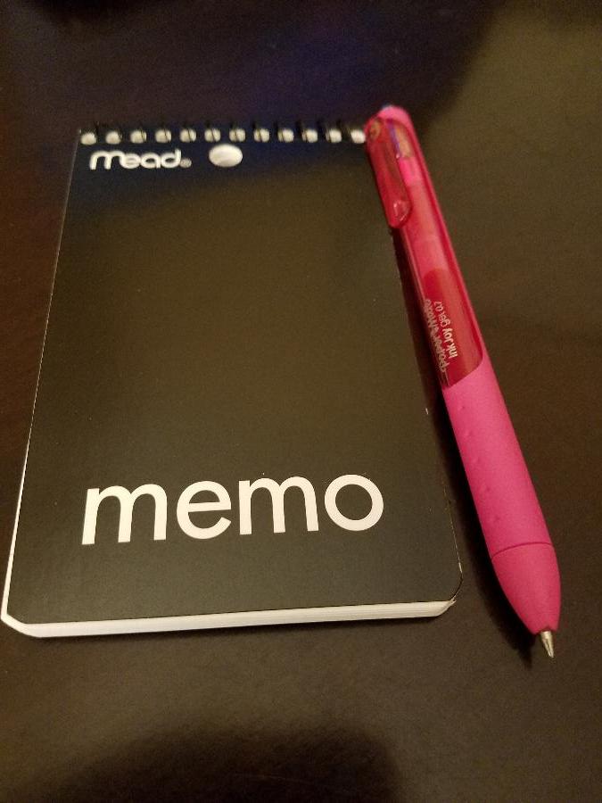 Mead 45354 5" x 3" Assorted Color College Rule Wirebound Memo Book 60