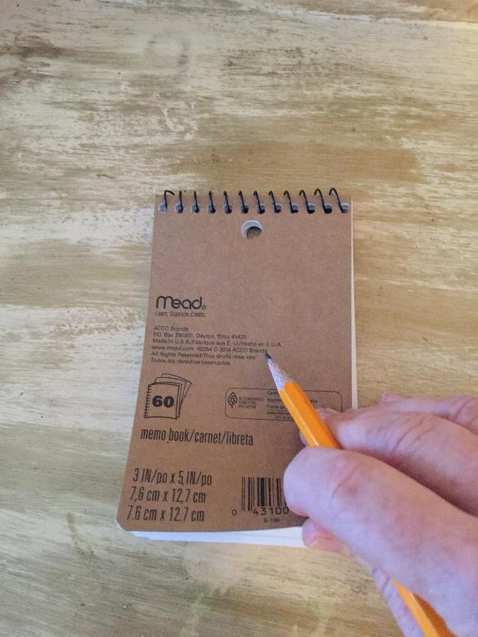 Mead 45354 5" x 3" Assorted Color College Rule Wirebound Memo Book 60