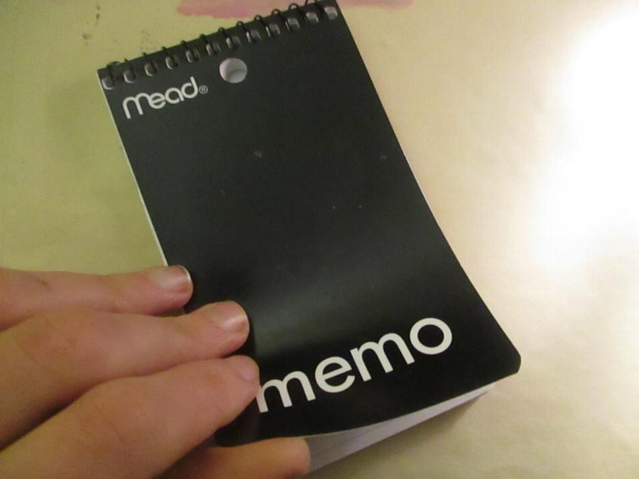 Mead 45354 5" x 3" Assorted Color College Rule Wirebound Memo Book 60