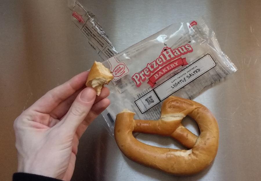 PretzelHaus 6 oz. Individually Wrapped Lightly Salted Pretzel 50/Case