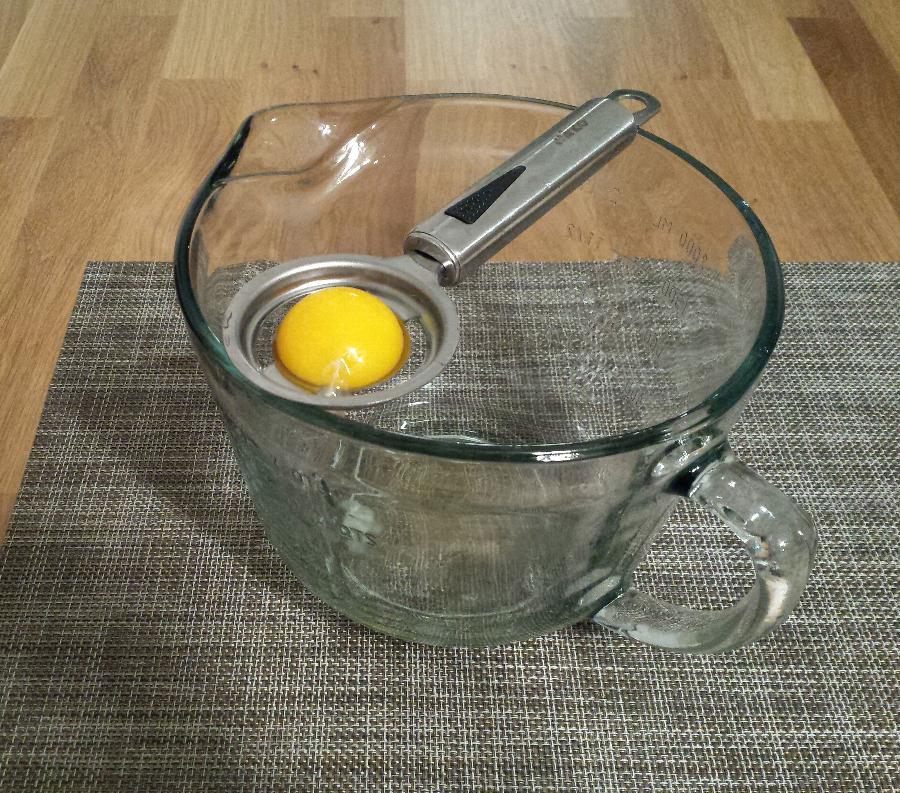 Egg Separator 8 1/2" Stainless Steel Egg Yolk Separator