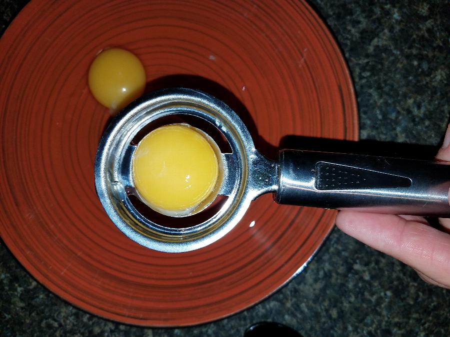 Egg Separator 8 1/2" Stainless Steel Egg Yolk Separator