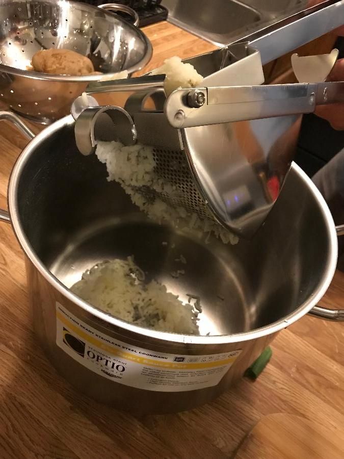 Commercial Potato Ricer (Stainless Steel, Heavy Duty)