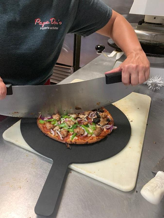 20" Rocking Pizza Cutter with Plastic Handles