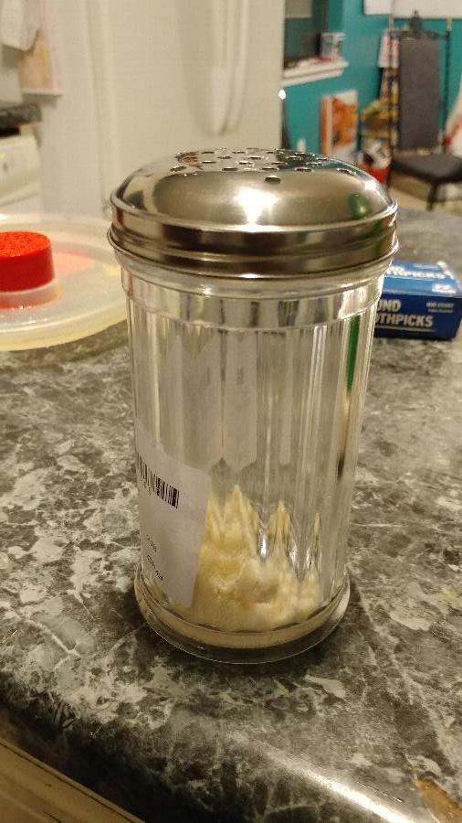 12 oz. Plastic Cheese / Pepper Flake Shaker with Perforated Top