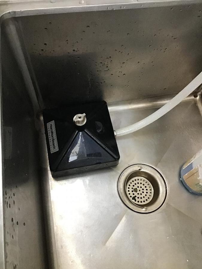 Hamilton Beach BCR100 Commercial Container Rinser with Stainless Steel