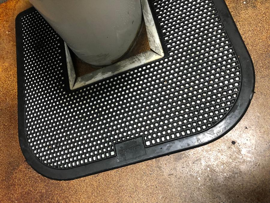 23" x 22" Black Disposable Toilet Floor Mat (IMP 15505)