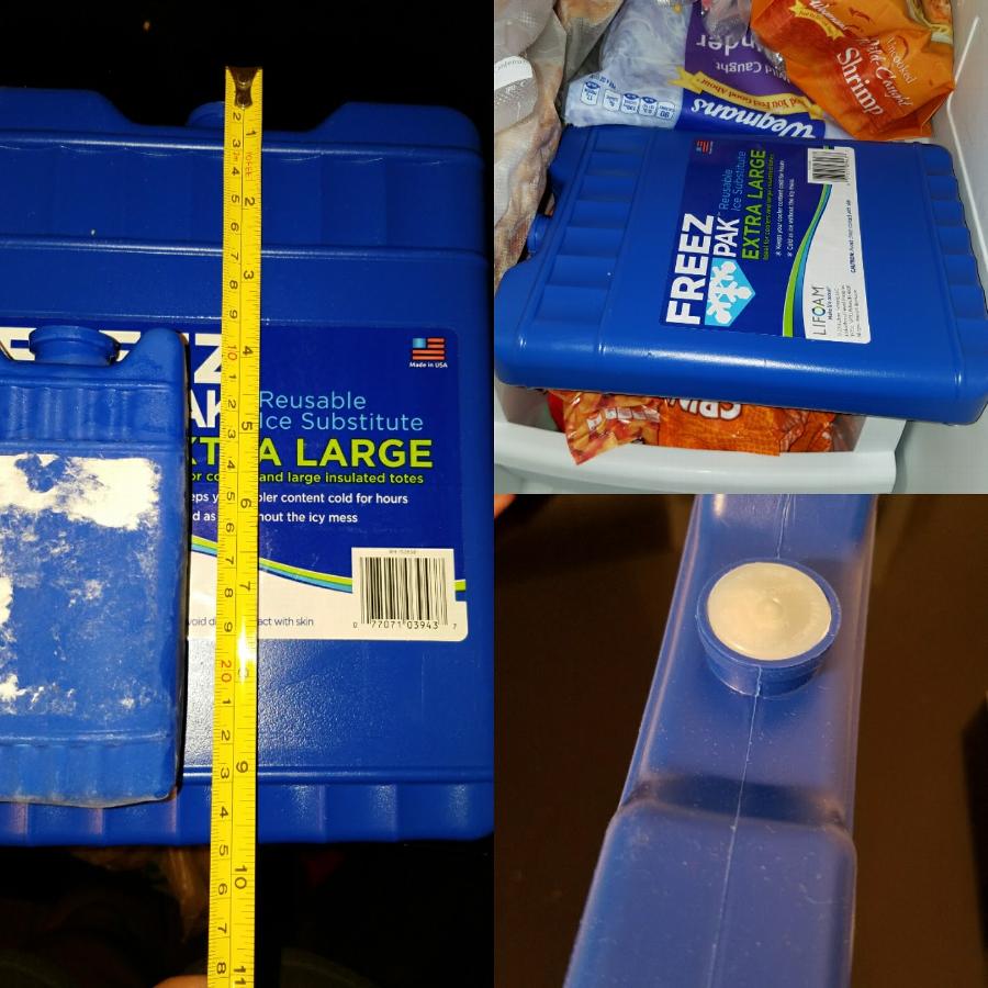 62 oz. Freeze Pack / Ice Pack 62 oz. Hard Cold Packs