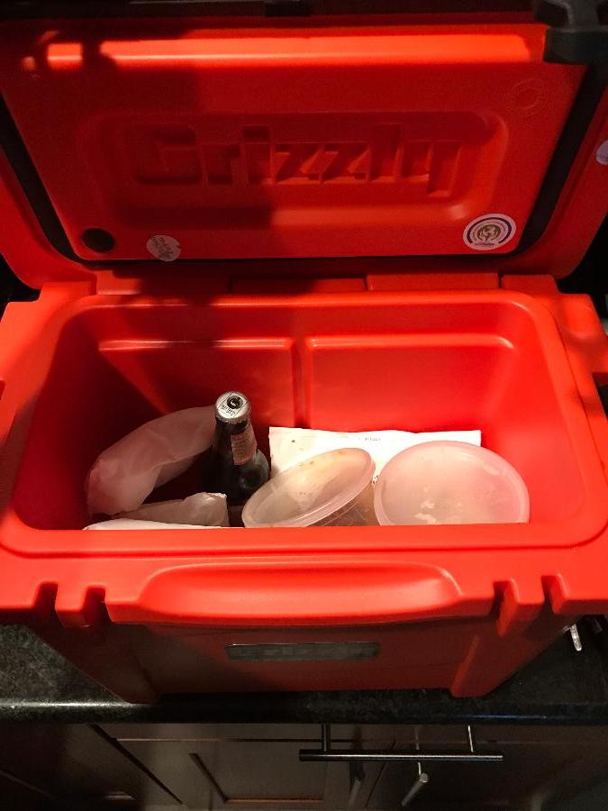 Grizzly Cooler Orange 15 Qt. Extreme Outdoor Merchandiser / Cooler