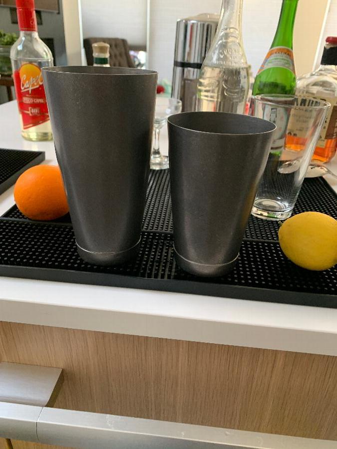 Barfly M37009VN 28 oz. & 18 oz. Vintage 2Piece Boston Cocktail Shaker