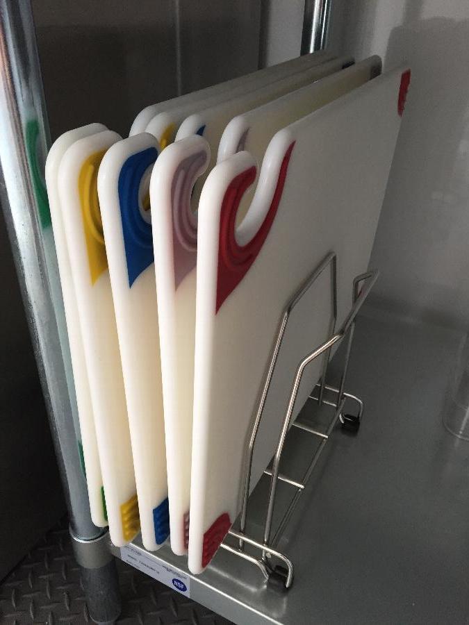 San Jamar KLRST 6Board Cutting Board Storage Rack