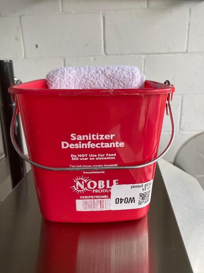 Noble Products 3 Qt. Red Sanitizing Pail