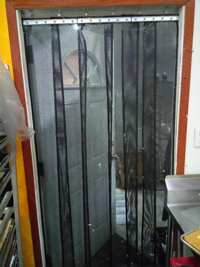 Curtron SDMESH3696 36" x 96" Mesh Strip Door / Insect Barrier and Bug Curtain