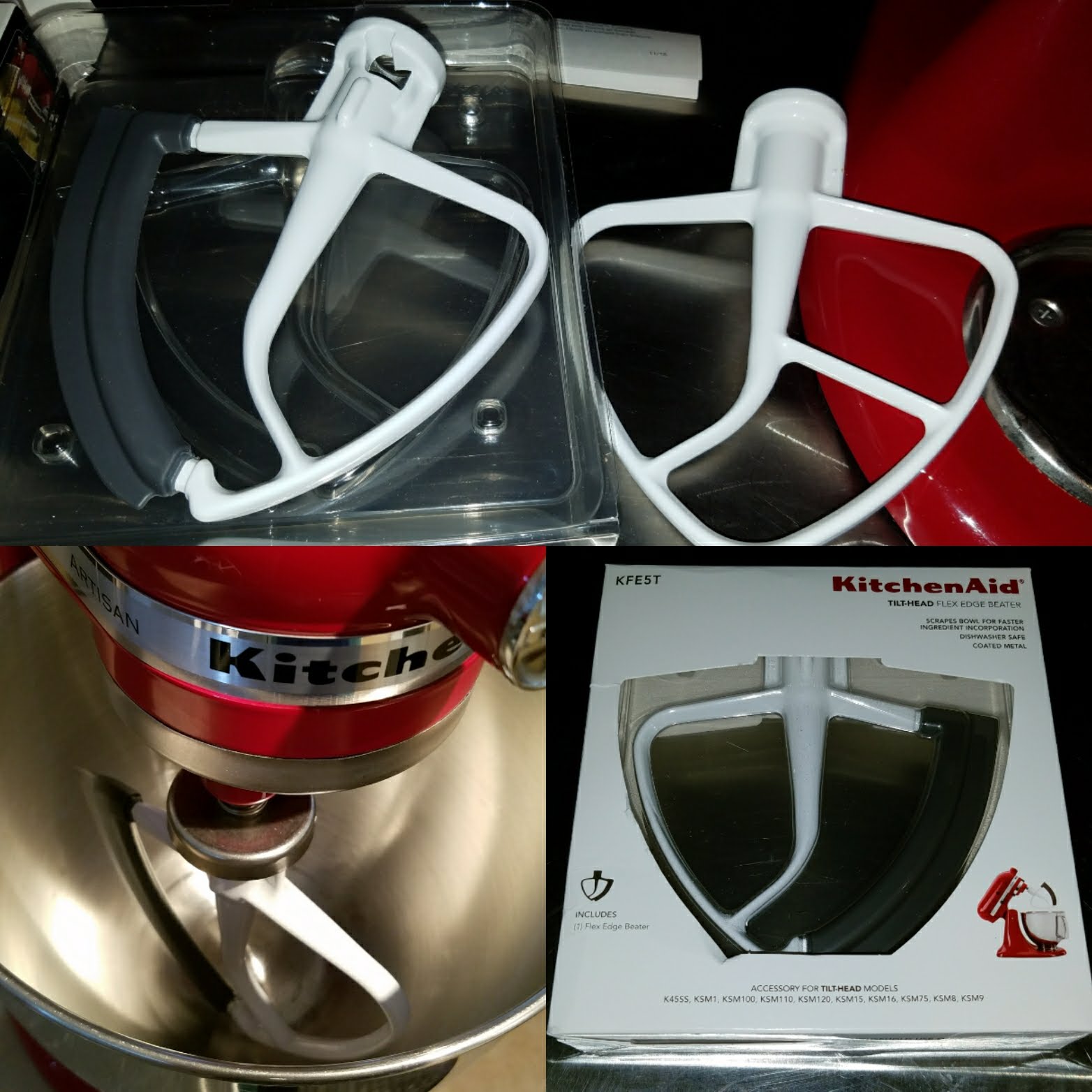 Kitchenaid Kfe5t Flex Edge Flat Beater For Stand Mixers User Submitted Photos S