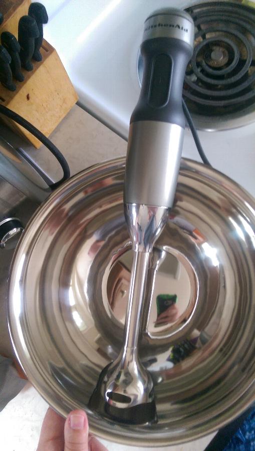 KitchenAid KHB2351CU Contour Silver 3 Speed Hand Blender with 8" Shaft