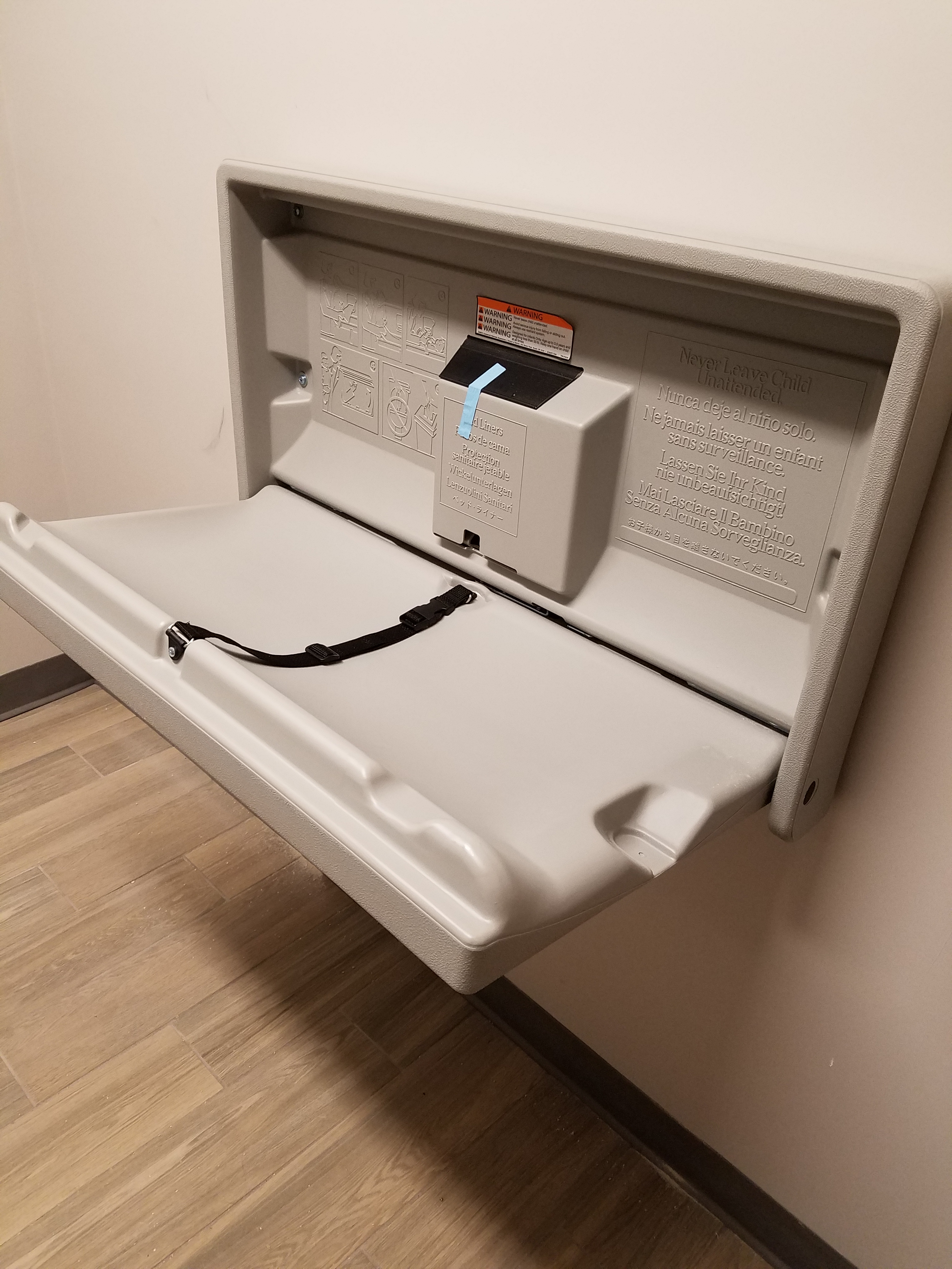 Janitorial Supplies Gamco Baby Restroom Changing Station Table Wall