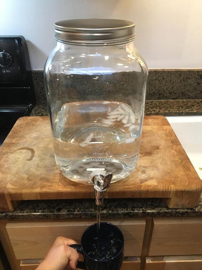 Core 2 Gallon Mason Jar Glass Beverage Dispenser