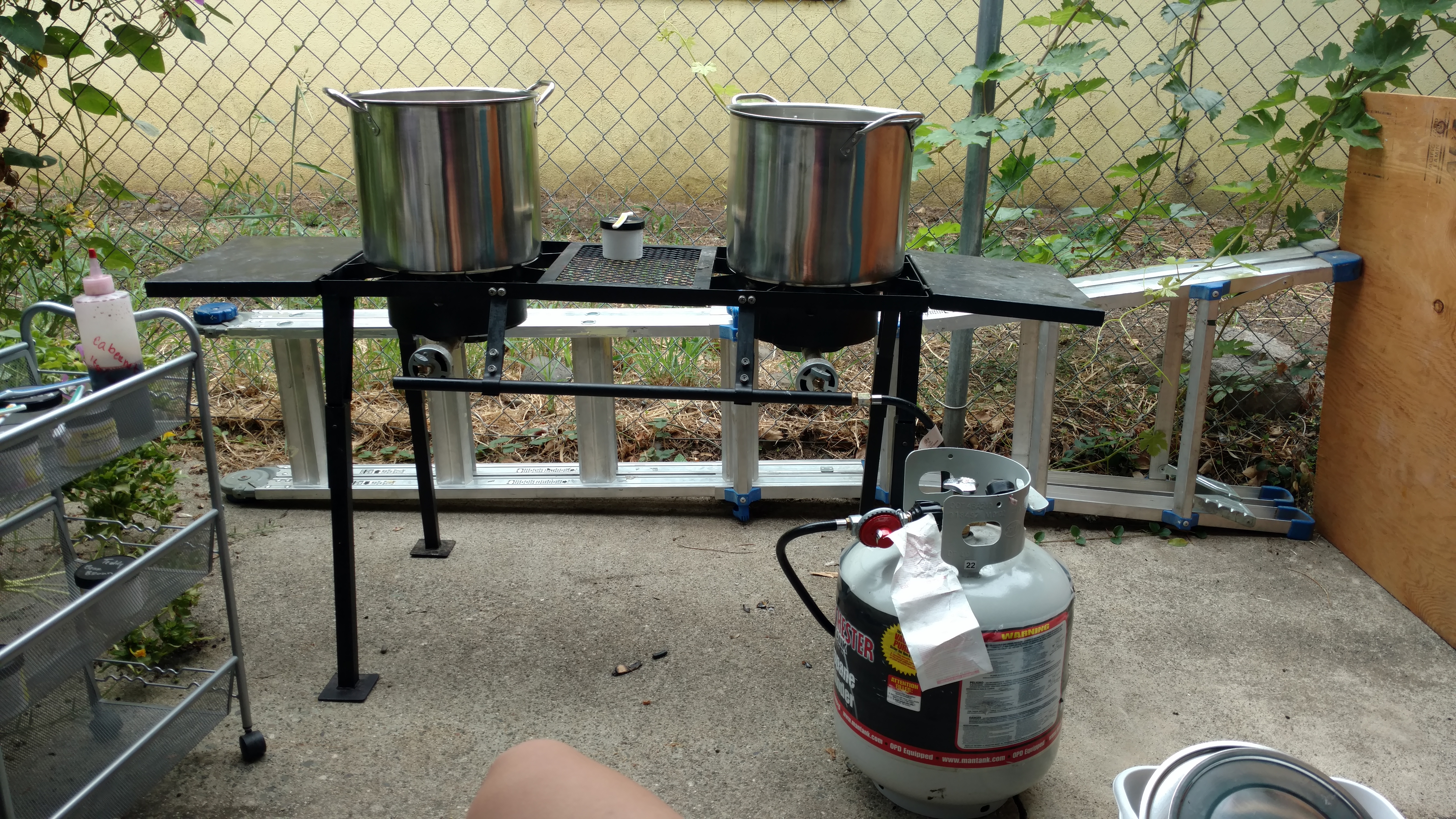 Backyard Pro Double Burner Outdoor Patio Stove Outdoor Range With Side