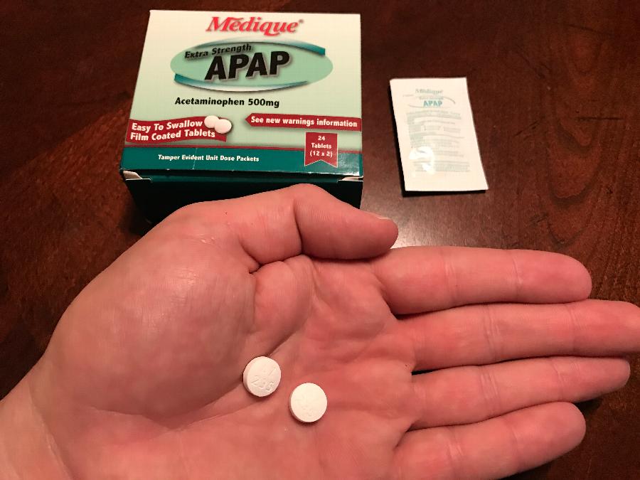 Medique 17564 Extra Strength APAP Acetaminophen Tablets 24/Box