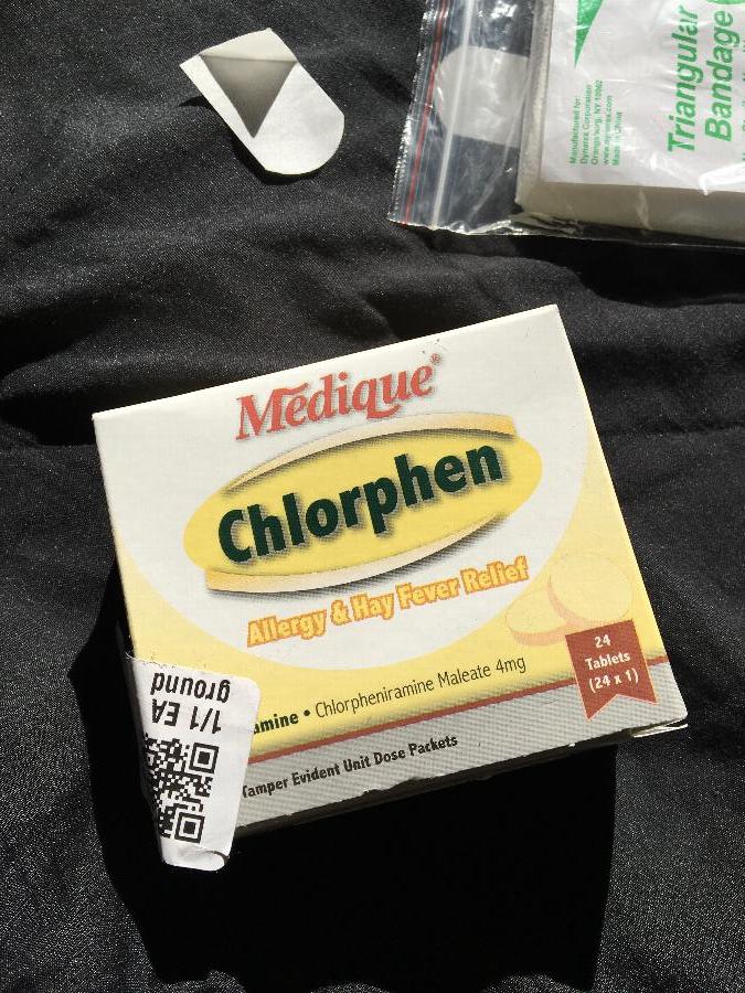 Medique 24164 Chlorphen Allergy and Hay Fever Relief Tablets - 24/Box