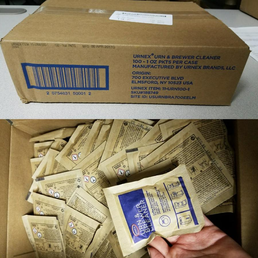 Urnex 11URN1001 1 oz. Coffee / Tea Urn and Brewer Cleaning Powder