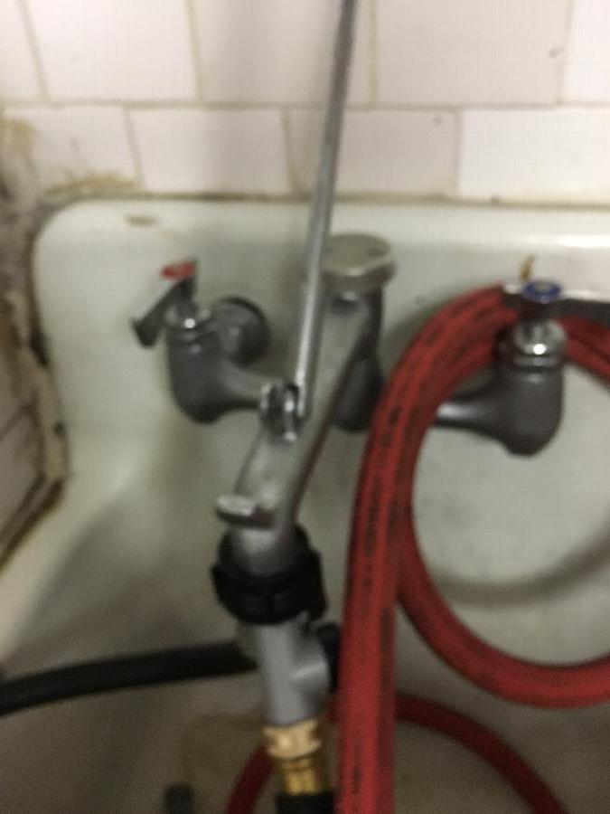 Regency Wall Mounted Mop Sink Faucet with Vacuum Breaker