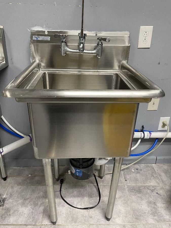 Regency Wall Mounted Mop Sink Faucet with 6 1/2" Swing Spout, 8