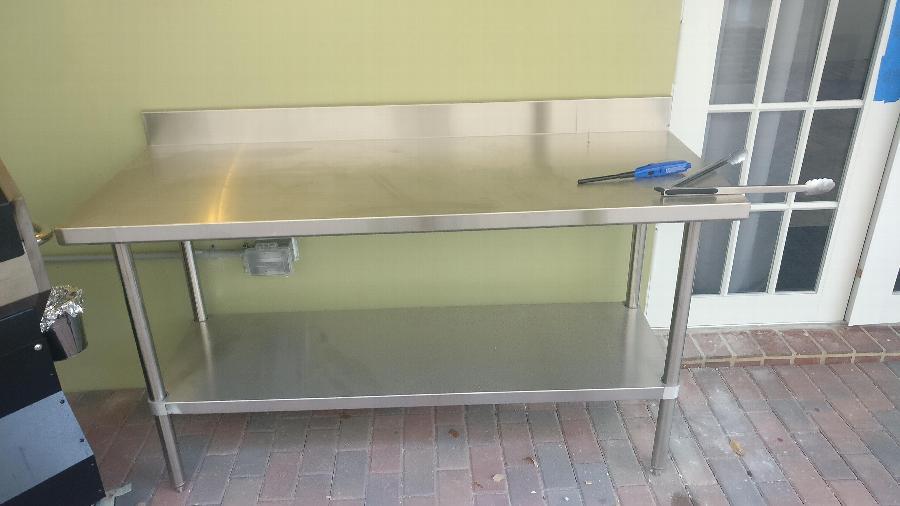 used 24 x 60 stainless steel kitchen work table