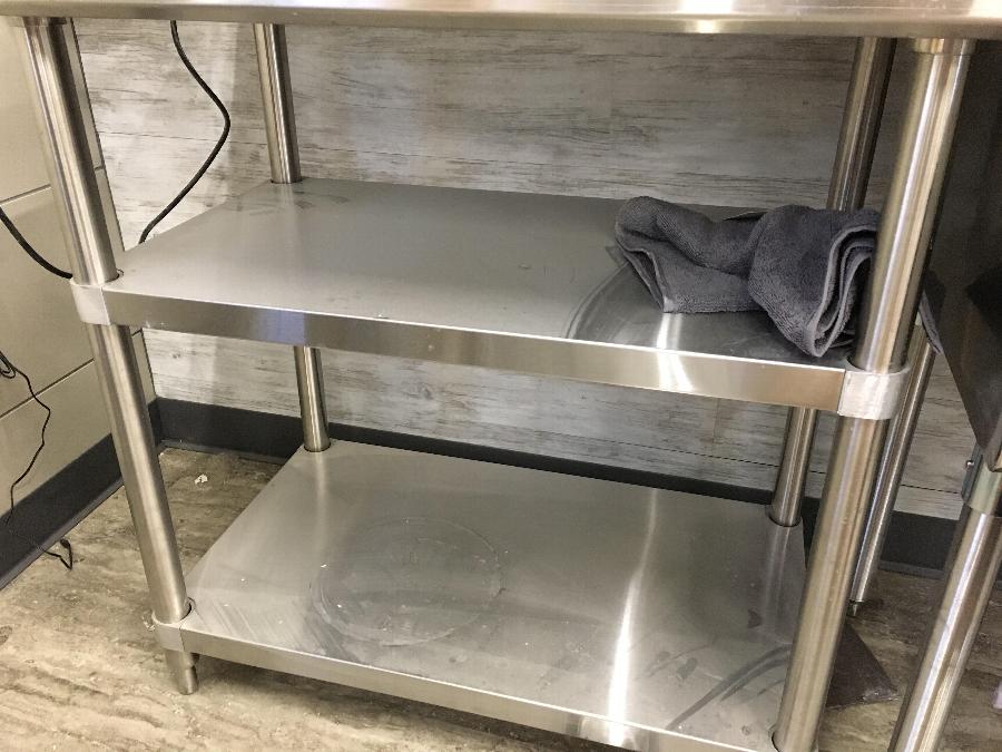 Regency Adjustable Stainless Steel Work Table Undershelf for 24