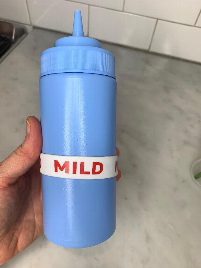 Choice "Mild" Silicone Squeeze Bottle Label Band for 16, 20, and 24 oz