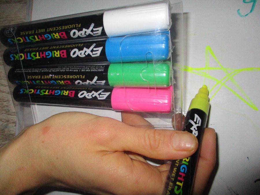 Expo Bright Sticks Fluorescent Dry Erase Markers staurantStore