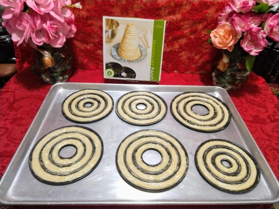 NonStick Steel Kransekake Norwegian Wedding Cake Pan Set